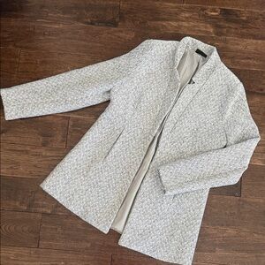 Vici Gray Herringbone Trench Coat